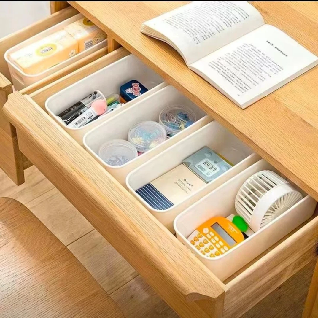 【9.9元10个】多功能收纳盒提手长方形收纳神器衣柜厨房桌面零食盒