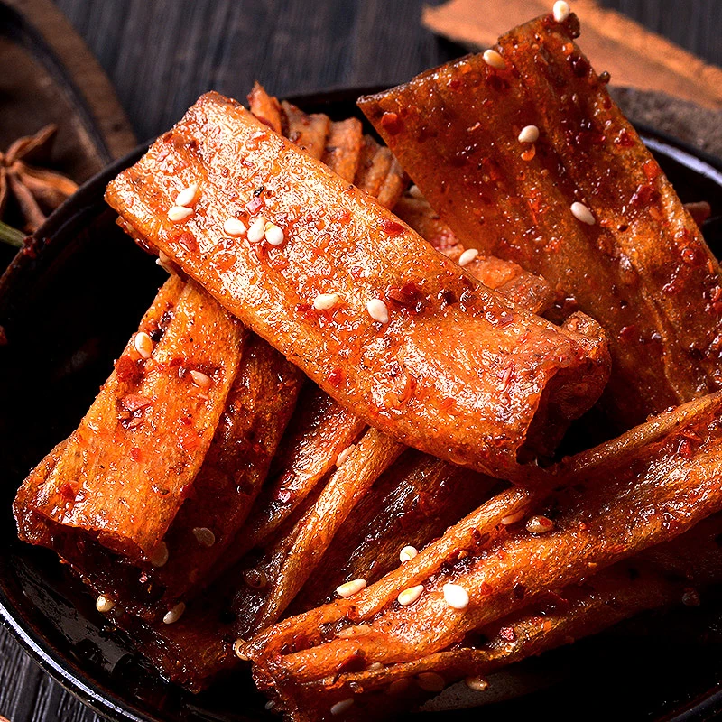 【爆辣豆卷】网红豆皮辣条组合 湖南特产怀旧零食小卖部麻辣片小吃