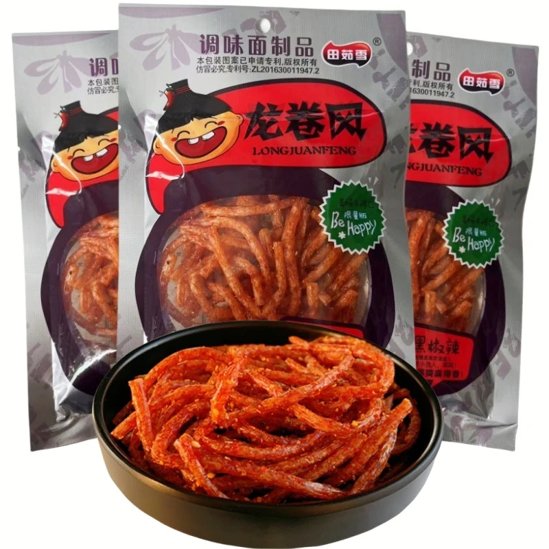(小扬哥推荐麻辣龙卷风辣条休闲怀旧面筋辣条零食8090儿时休闲火
