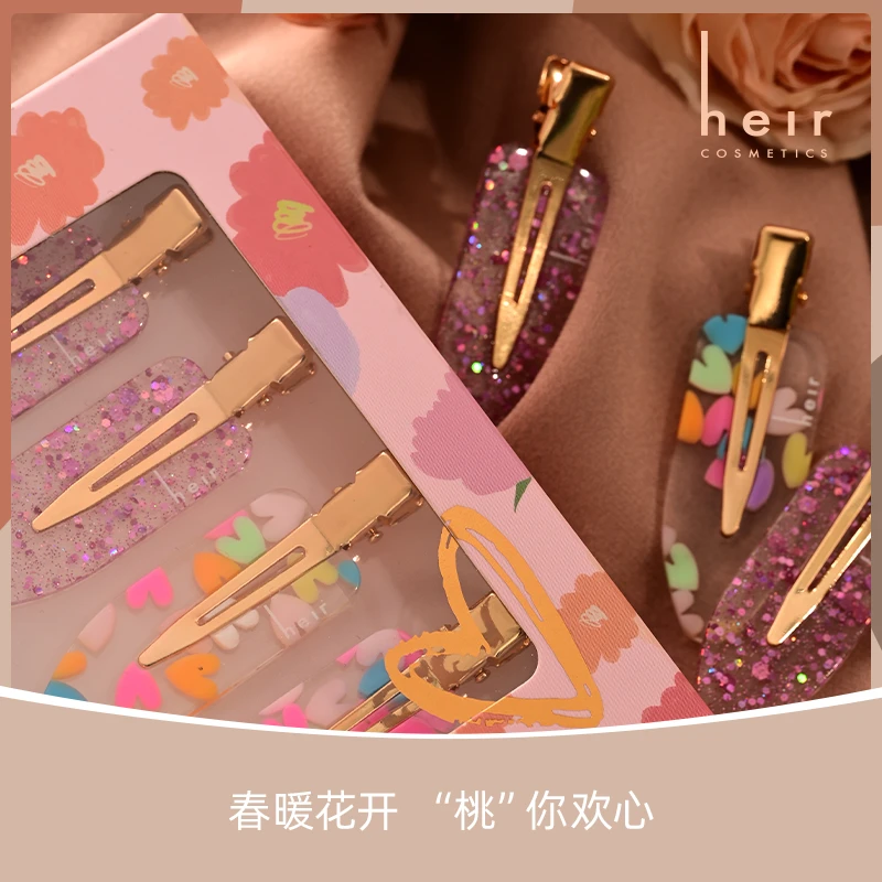 Heir Cosmetics/赫艾迩桃花系列无痕妆发夹拍1发2盒