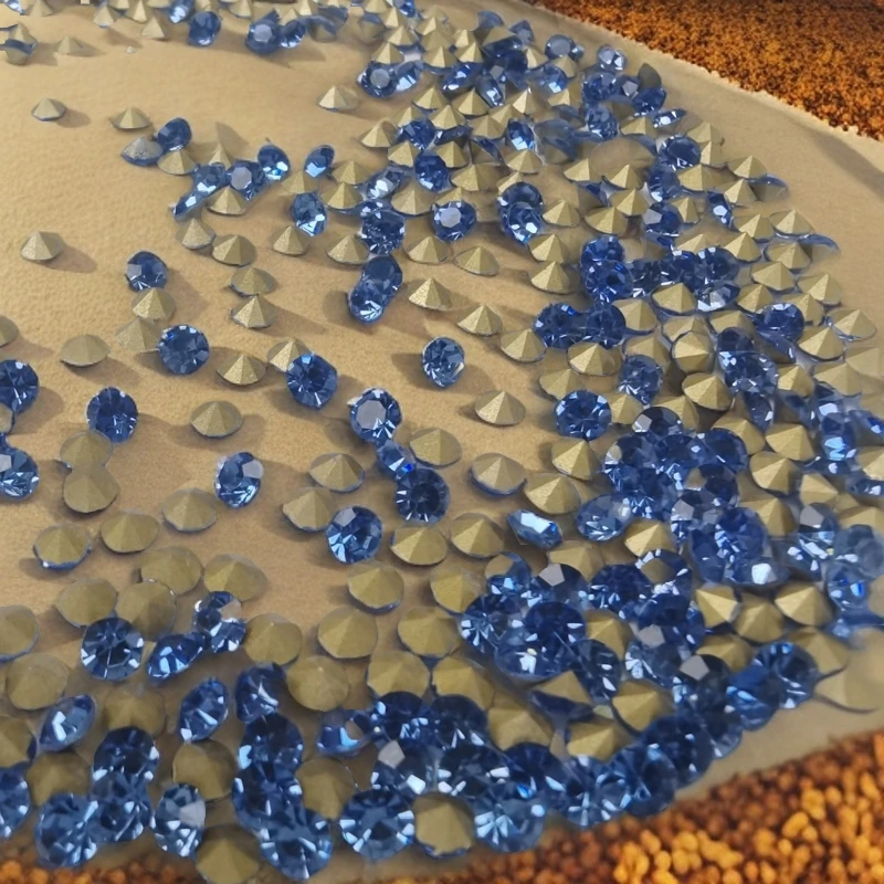 K9高品爆闪平底钻星钻迷你微钻小超闪炫彩小彩色3mm-4mm填缝圆钻