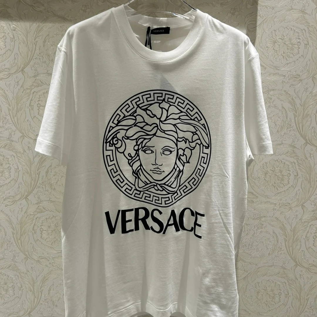 全新未使用 VERSACE/范思哲 字母人物印花圆领短袖T恤 1011861