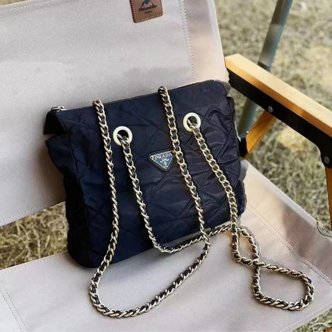 95新 Prada/普拉达 Prada/皮穿链25链条包包/4299/