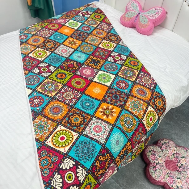 斜纹床盖韩版学生宿舍床单夹棉铺床神器小褥子沙发垫双面