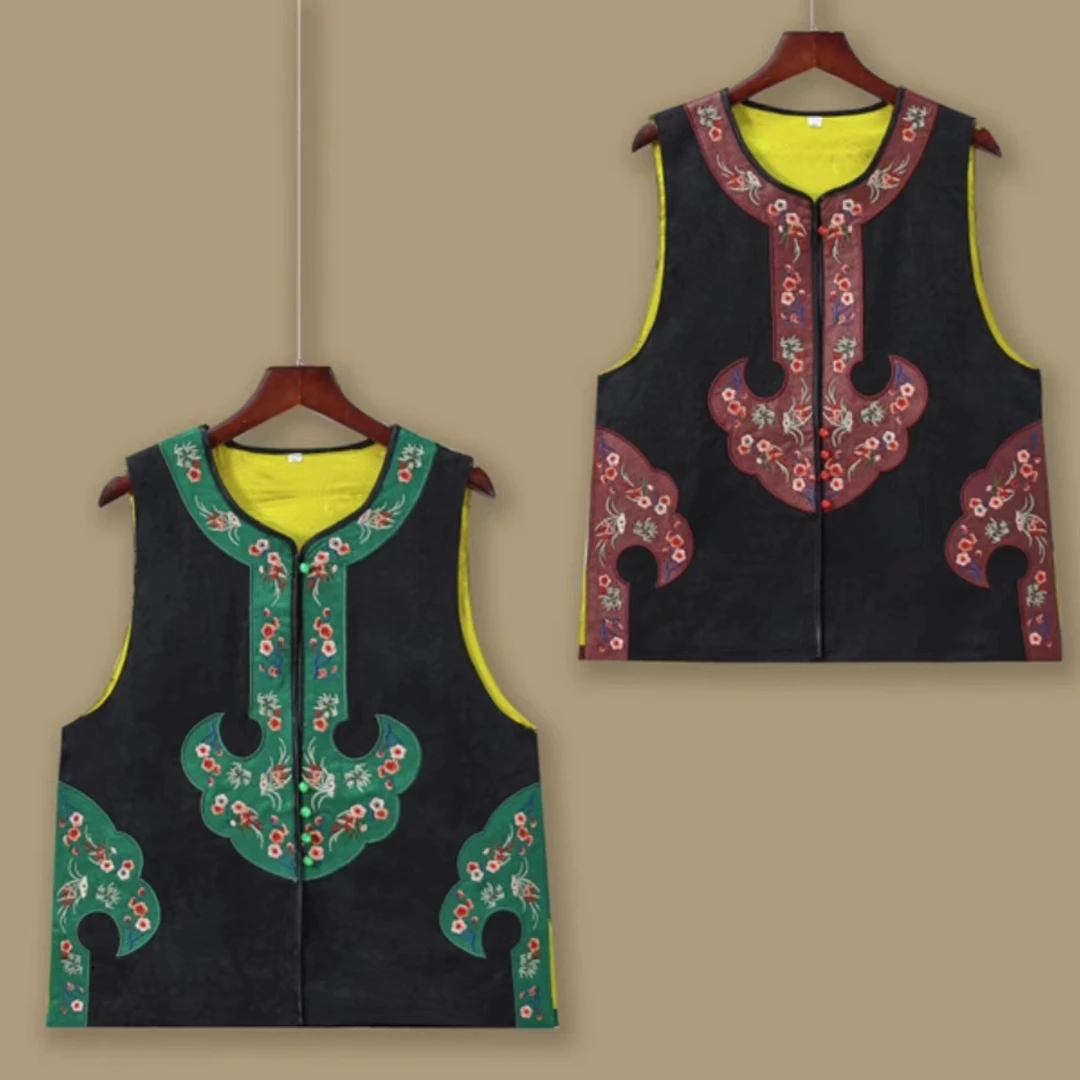 【汉元素】妈妈装马甲重工刺绣贴布汉服背心中老年古风马夹