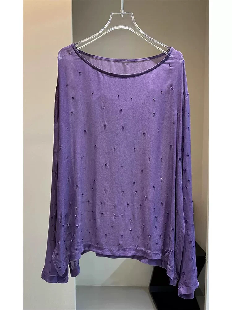 带钻欧货真丝上衣防晒衣