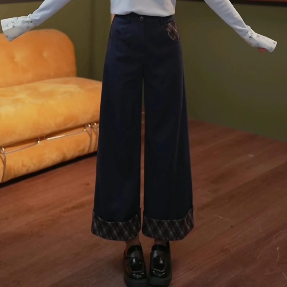 余紫绮.【悦己】新款休闲裤女高腰百搭裤子ZF1102122