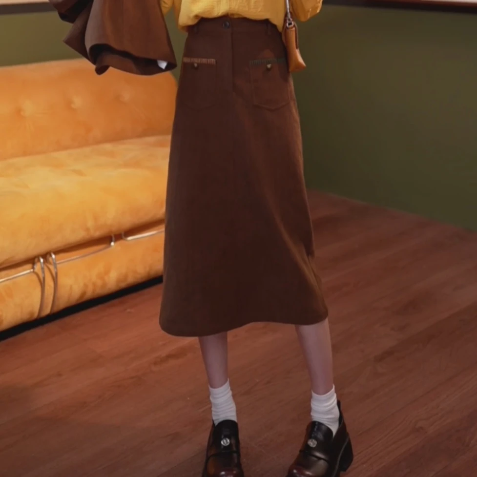 余紫绮.【守护者】半身裙显瘦高腰百搭裙子ZS0824319