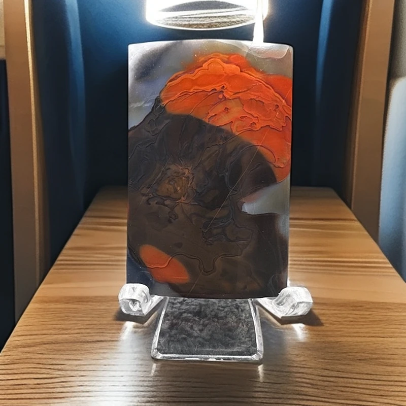 纯天然宣化战国红玛瑙非主流平安无事方牌（有小纹慎者勿拍）