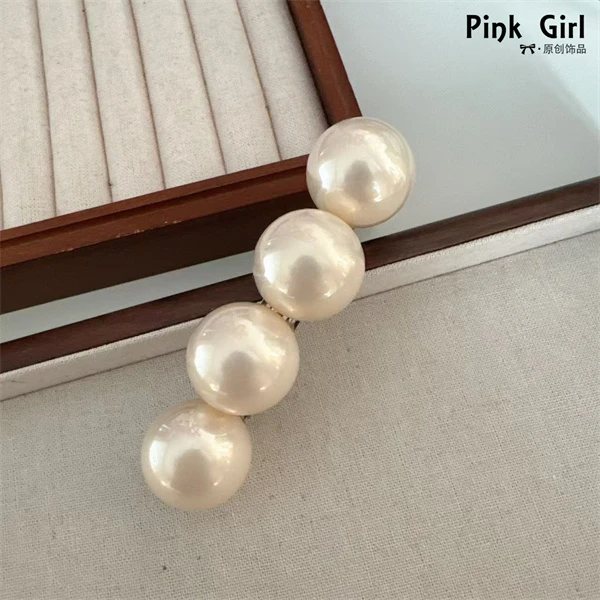 1884法式简约优雅发夹高级感小众发卡弹簧夹时尚百搭一字夹发饰