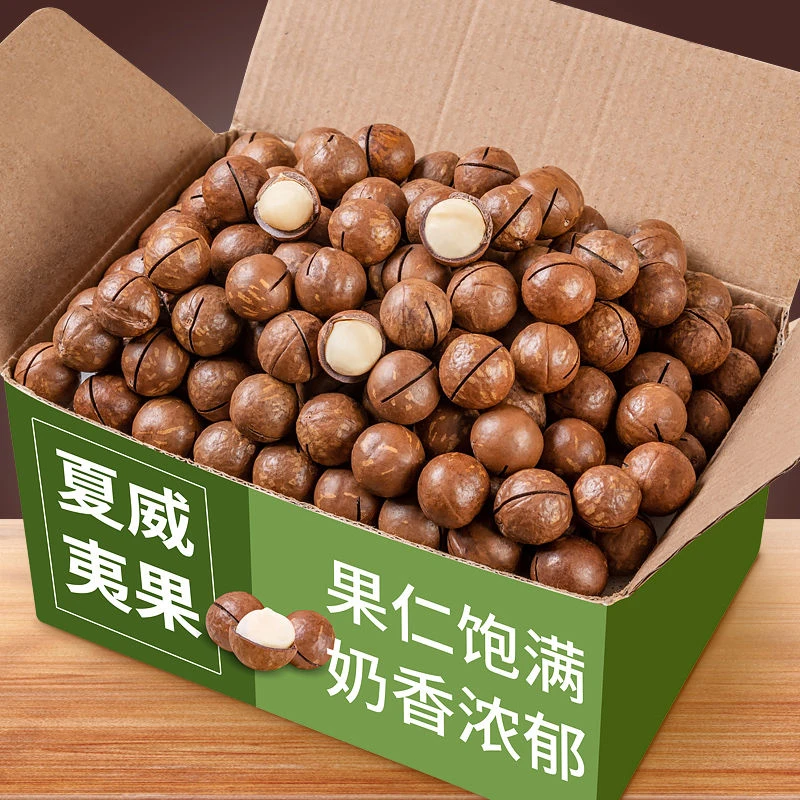 新货夏威夷果奶油味罐装500g/20g坚果炒货年货干果甄选休闲零食包