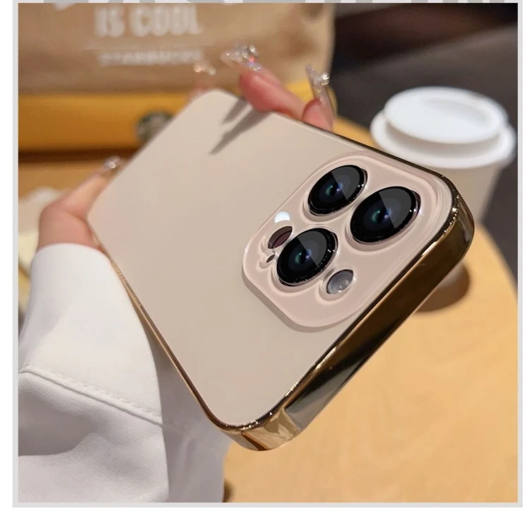 高级原机裸感背板iPhone14ProMax手机壳苹果12全包磁吸13电镀11