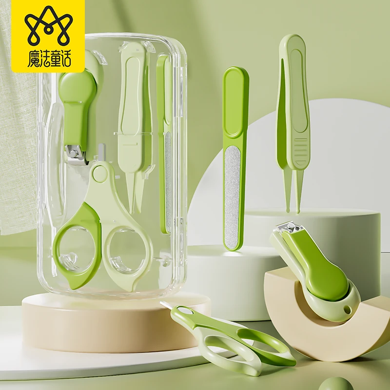 斜口指甲剪护理套装新生儿宝宝专用幼儿童家用指甲钳防夹肉指甲刀