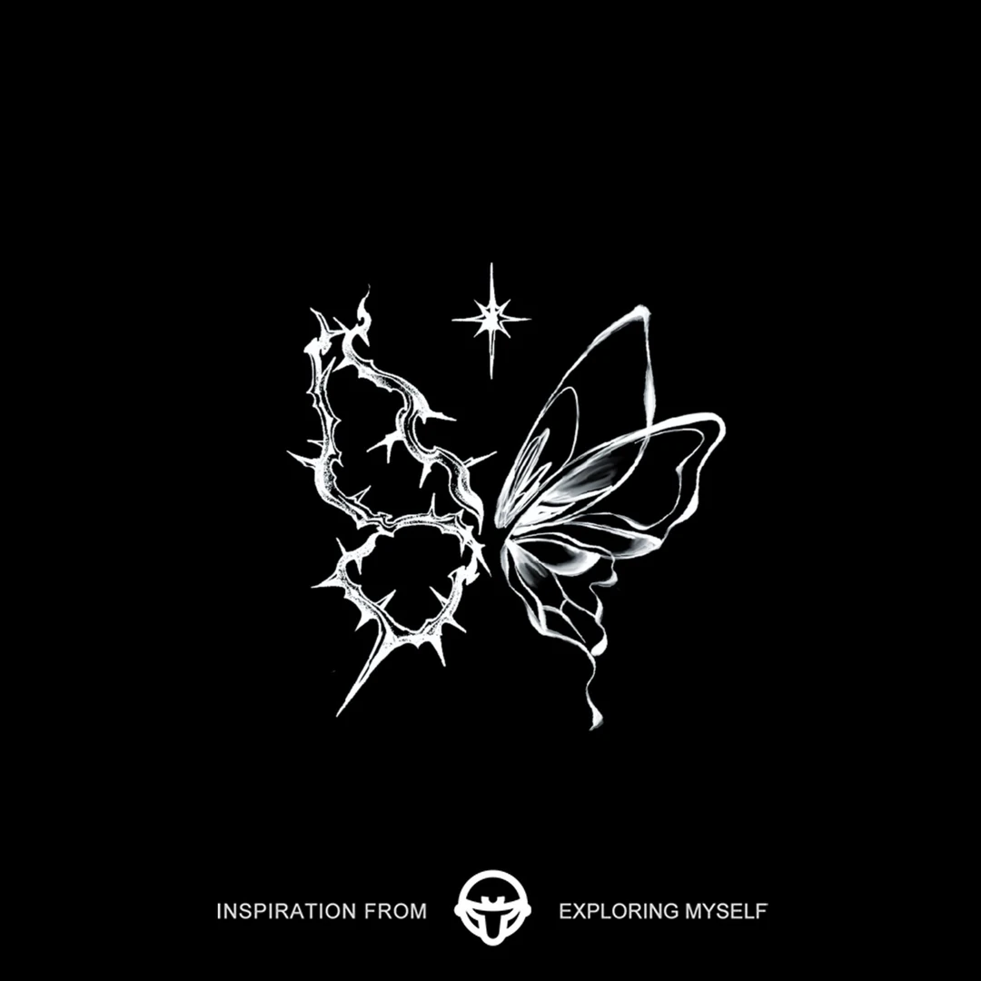 再变 夜蝶草本纹身贴荆棘潮贴蝴蝶女防水持久逼真性感锁骨 R403