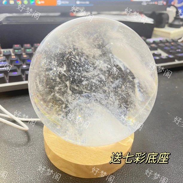 （牛仔专属）大白水晶球直径12厘米家居办公摆件