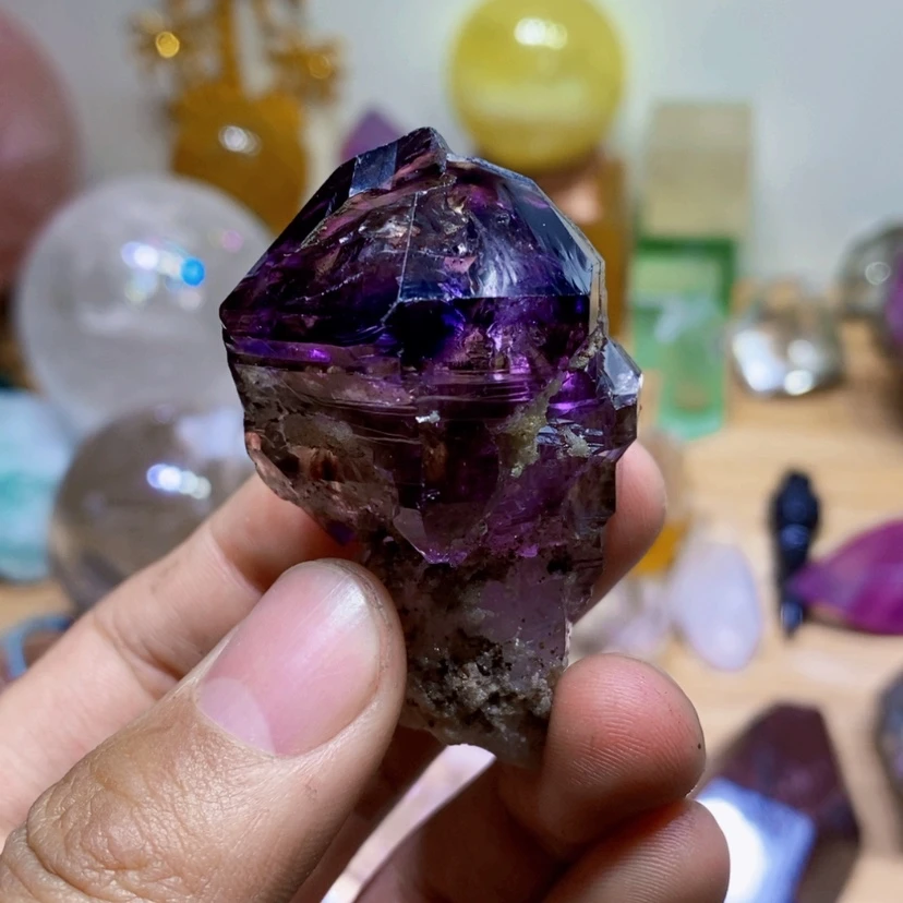 【闪购商品】紫晶天然紫超七原石未镶嵌岁***?
