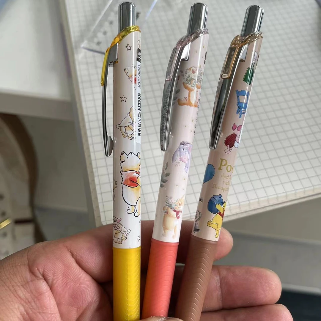 日本 派通中性笔维尼熊限定版噗噗刷题笔收藏稀少笔