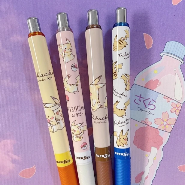 【2代】日本PENTEL派通皮卡丘BLN75速干黑色中性笔宝可梦0.5mm