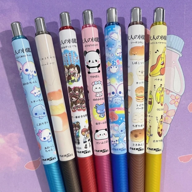 日本派通pentel大人图鉴限定第四弹熊猫面包狗泡泡香蕉中性笔