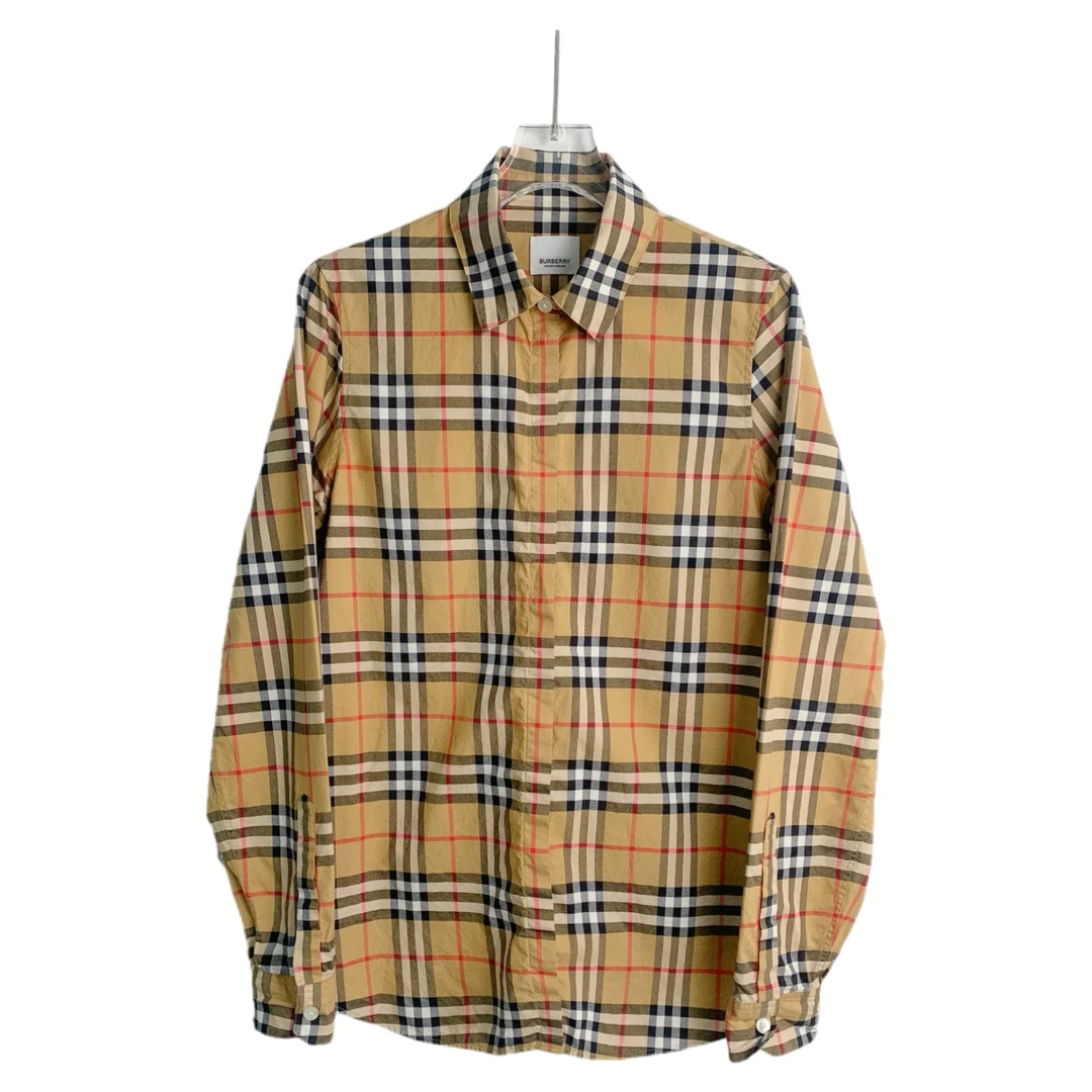 99新 BURBERRY/博柏利 01848 Burberry巴宝莉经典格纹衬衫 uk6码