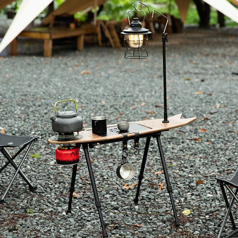 飞鱼桌户外露营茶桌整套一体化可折叠便携户外装备多功能茶桌整套