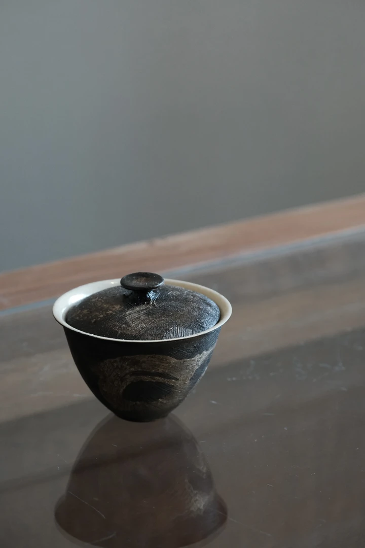溪元-漆陶银河盖碗-银河-110cc
