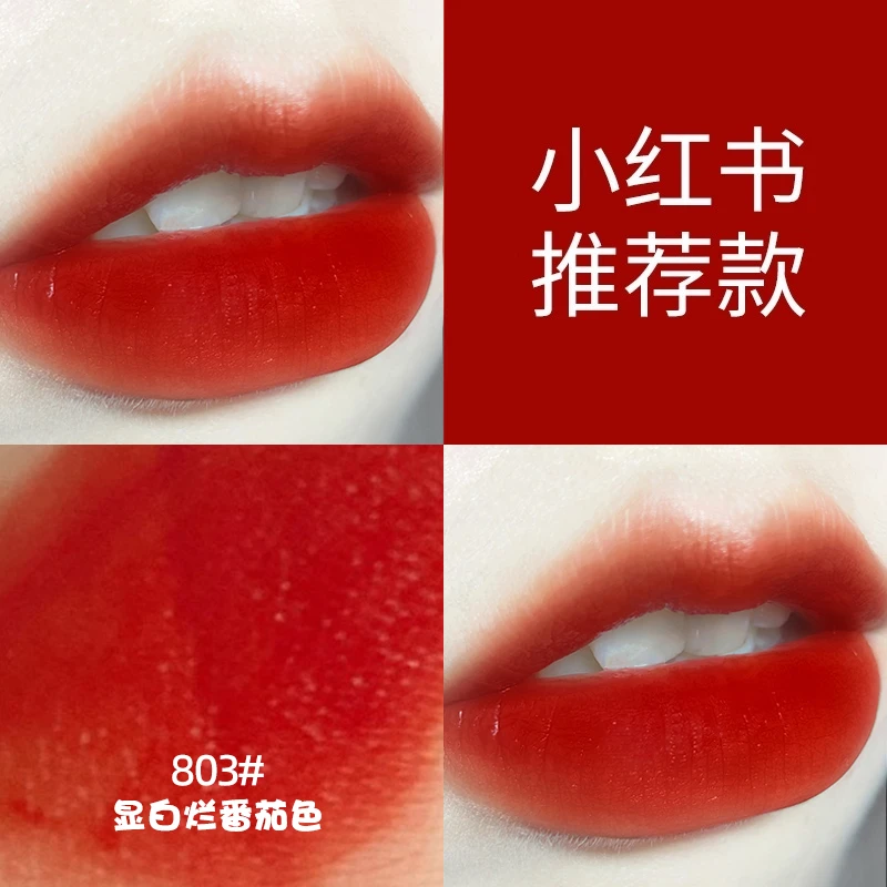 烂番茄色口红唇釉黄皮显白学生女大牌正品哑光不易掉不沾杯不掉色