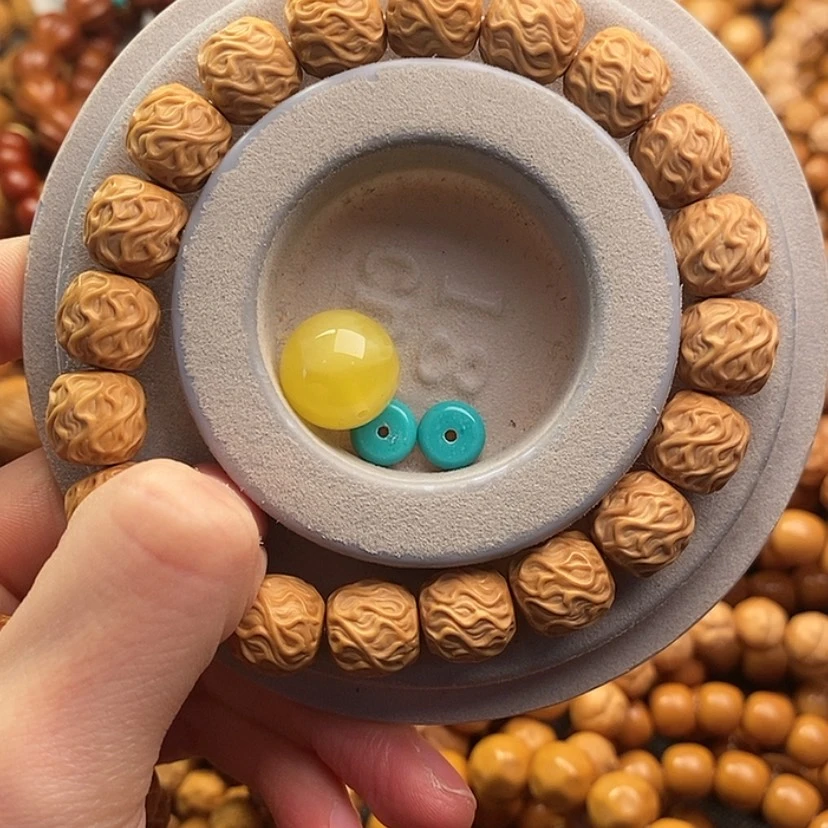 【闪购商品】猴头核桃吊坠k*7龙须