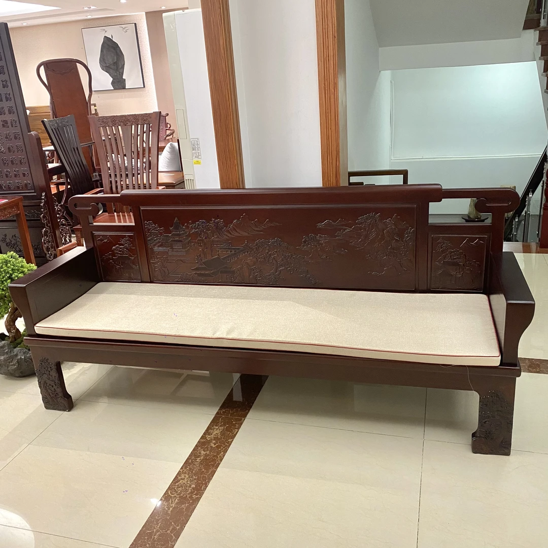 堂哥唯唯推荐-官帽山水如画三人位 尺寸:229*66*100