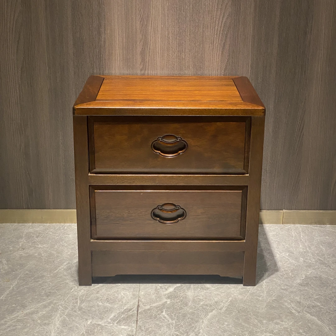 堂哥唯唯推荐-如意双抽床头柜 尺寸:48*40*49.5