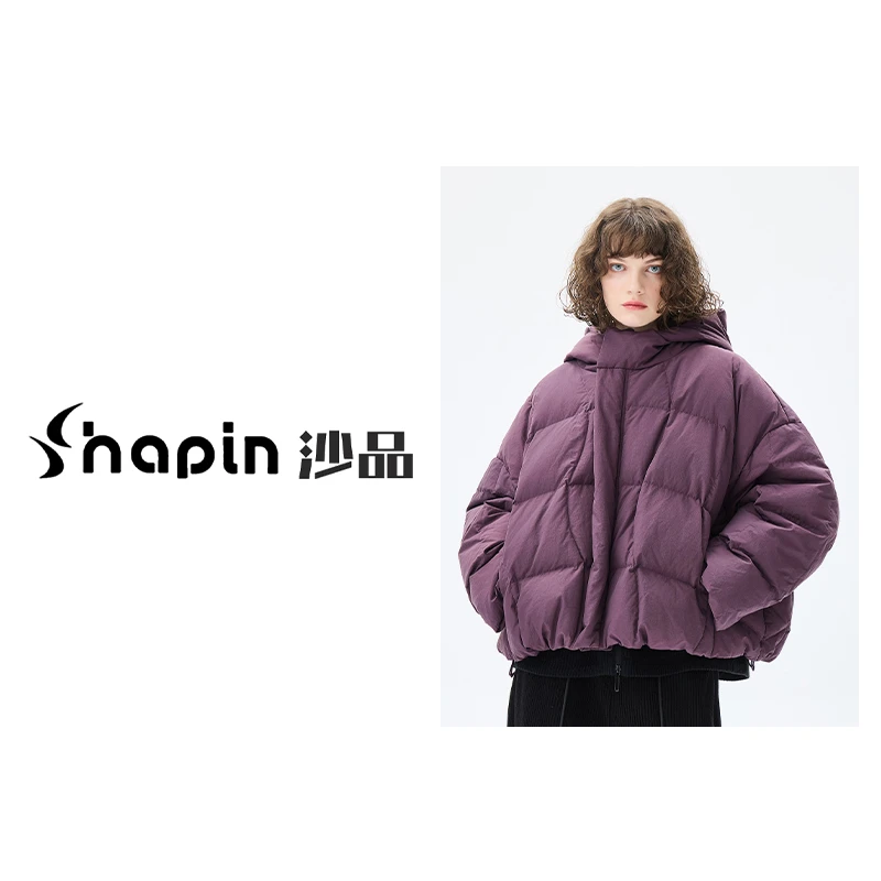 简约时尚纯色短款蓬松连帽羽绒服2024冬保暖羽绒服女BXY2245202