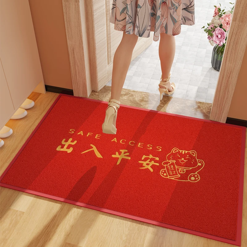 定制大门口地垫出入平安进门垫地毯入户酒店欢迎光临防滑家用脚垫