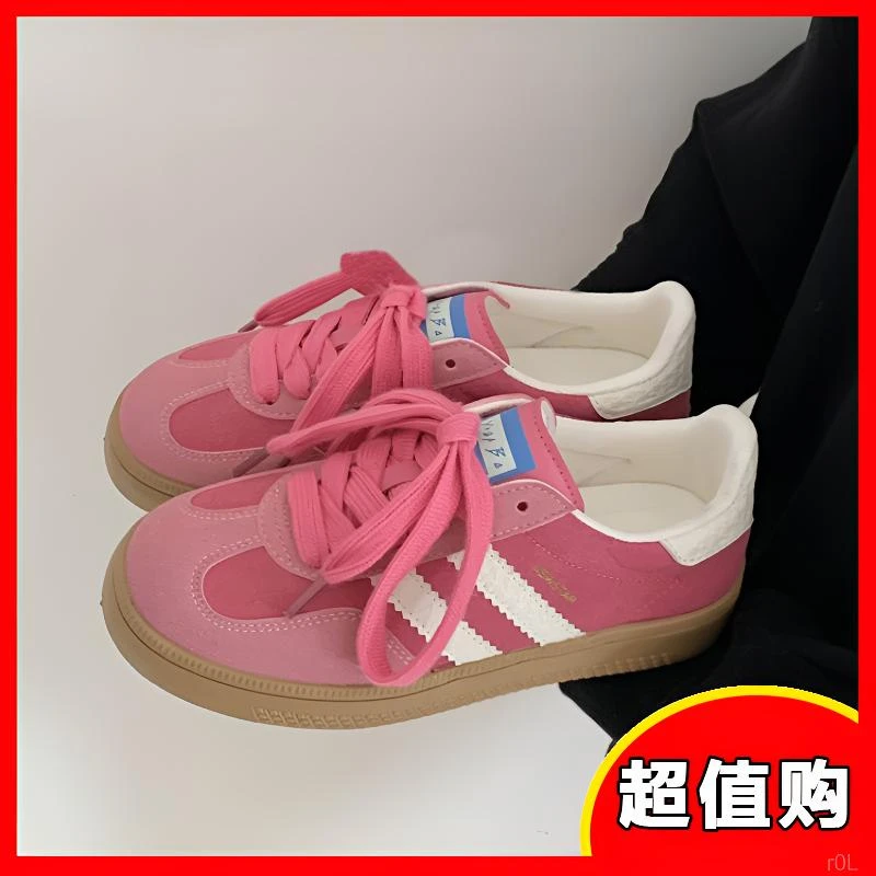 新款休闲春季韩版学生板鞋女复古德训鞋夏季运动板鞋轻便平底女款