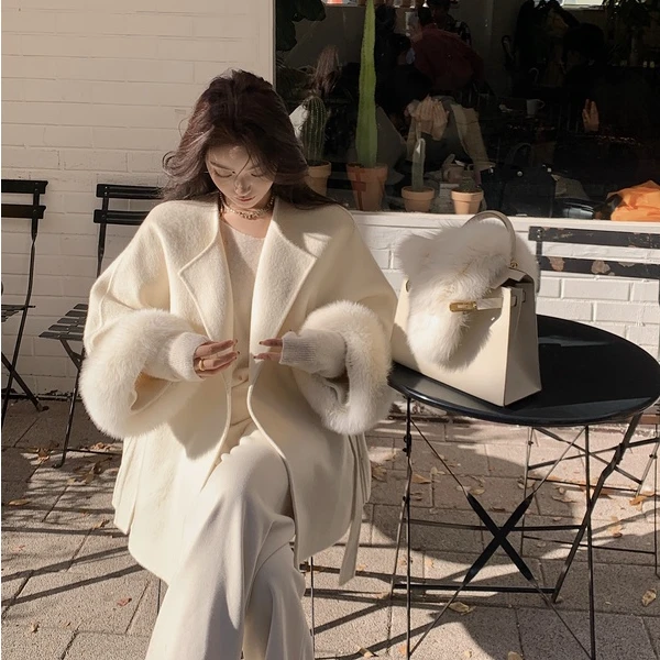 【LILYLIKES】“千金斗篷”斗篷双面尼大衣