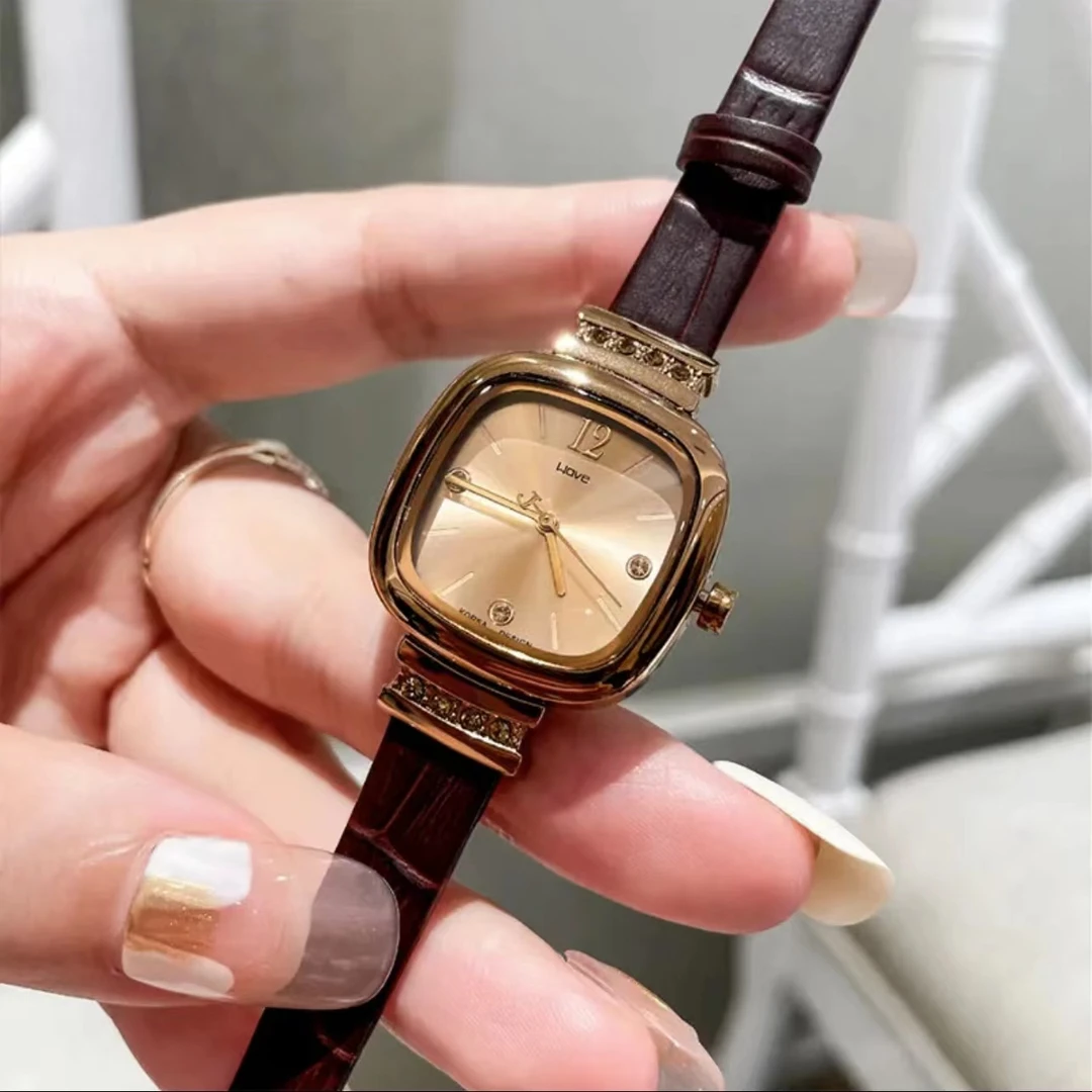 冠岚专柜品质手表女士小方糖轻奢百搭潮流时尚简约气质精致腕表