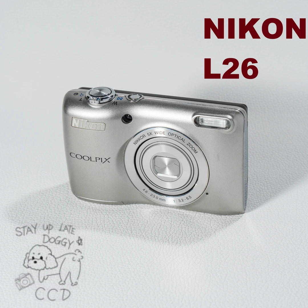 95新 Nikon/尼康 L26 1600W像素5倍光变冷白皮奶油肌CCD