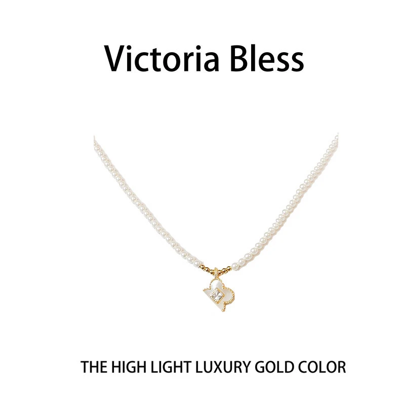 DX022 美杜莎项链蝴蝶蛹项链拼接白色简约