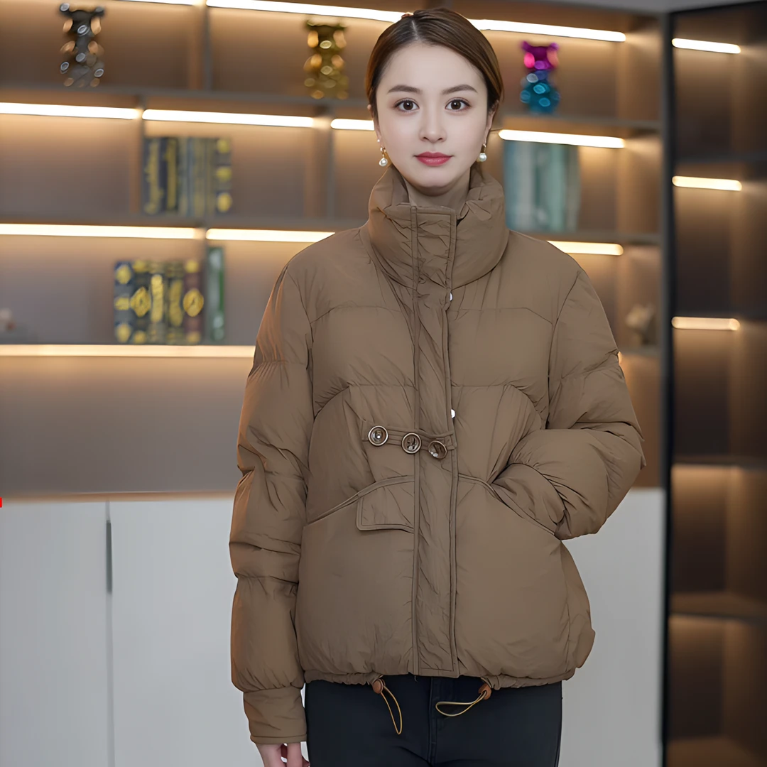 2024 新中式国风羽绒服 宠粉王炸短款加厚保暖白鸭绒女装外套YRFD