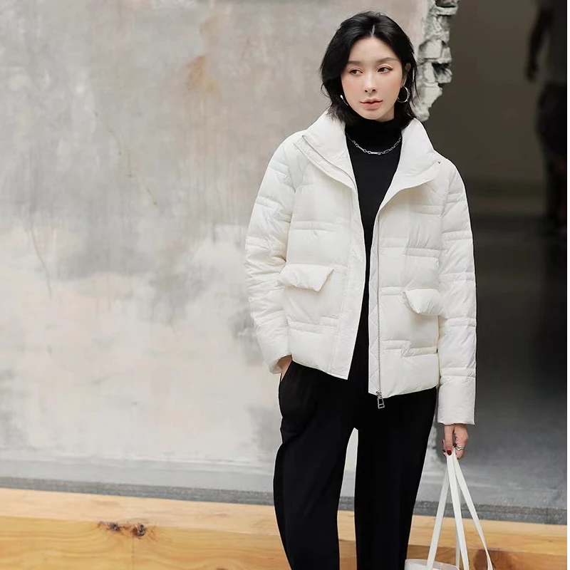 2024冬新款女短款连帽面包服廓形休闲保暖时尚110