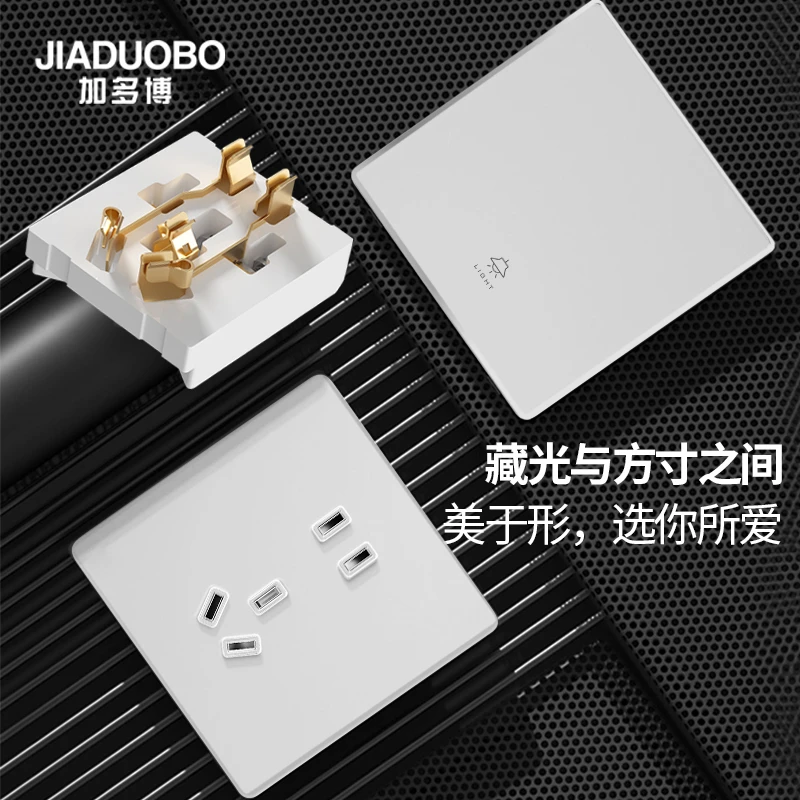 YASHIDUN/雅诗顿 陶瓷芯耐高温 T73系列 新国标钢化玻璃开关插座