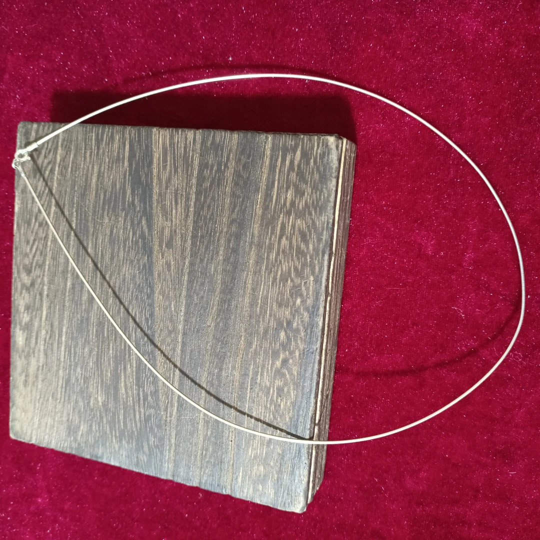 925银银制品 纯银软项圈粗