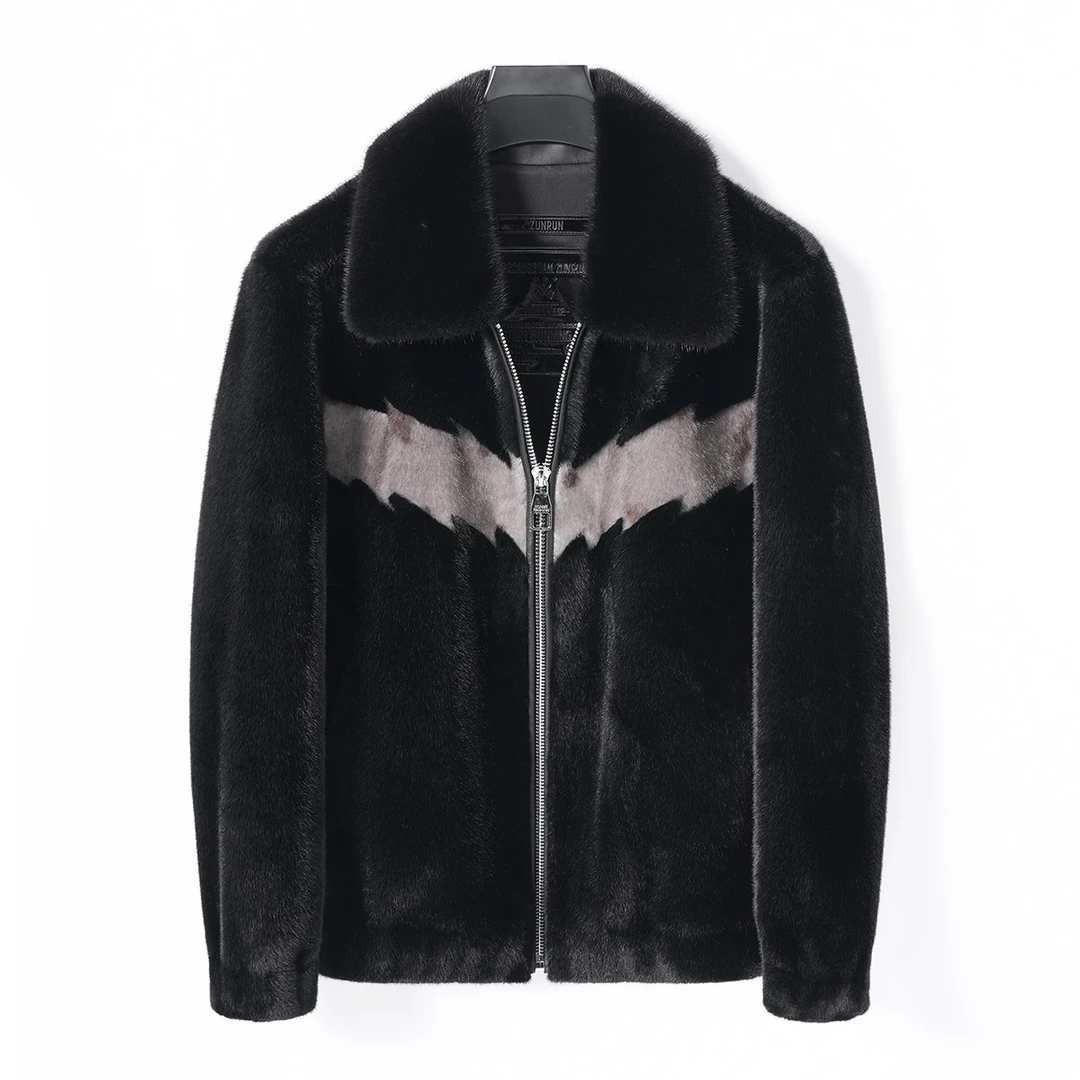 海宁新款短款翻领男士休闲秋冬外套HN9611集