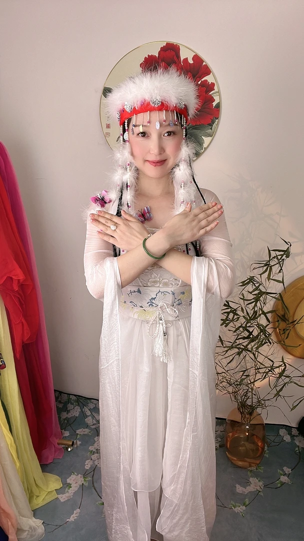 【姗姗家】香妃帽子古风可做腰链、围脖复古