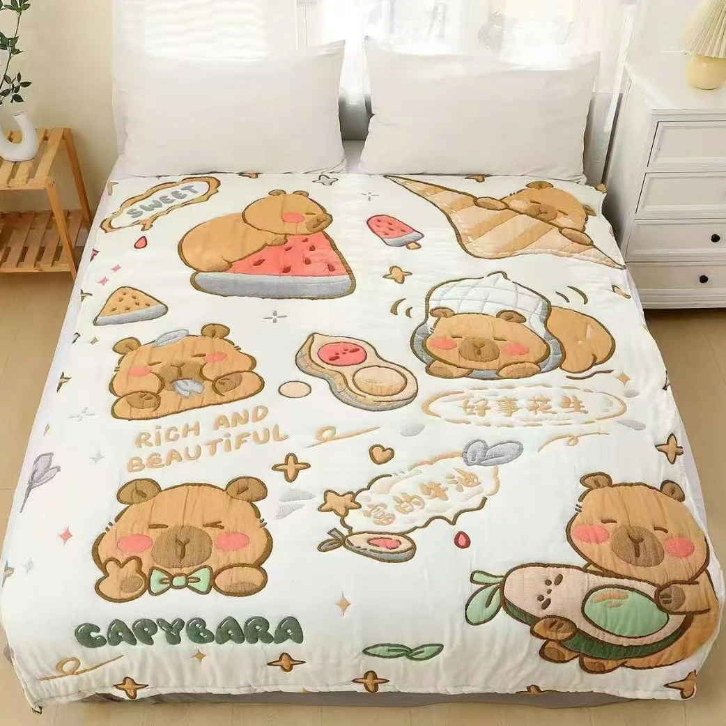 【温暖居家】泡芙被150x200cm-卡皮