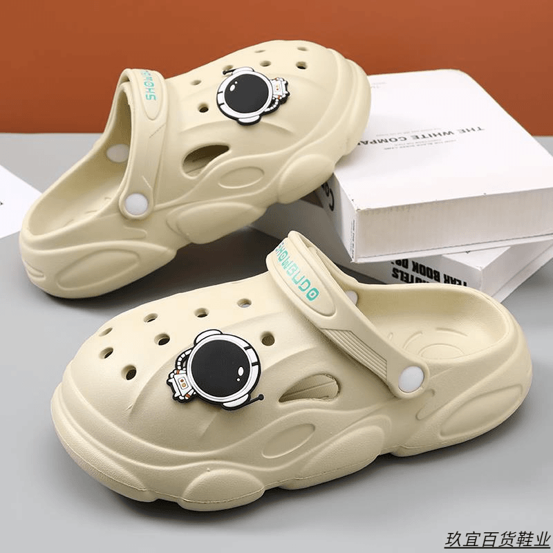 洞洞鞋男潮流防滑2022包头夏季男士踩屎感透气耐磨外穿百搭男拖鞋