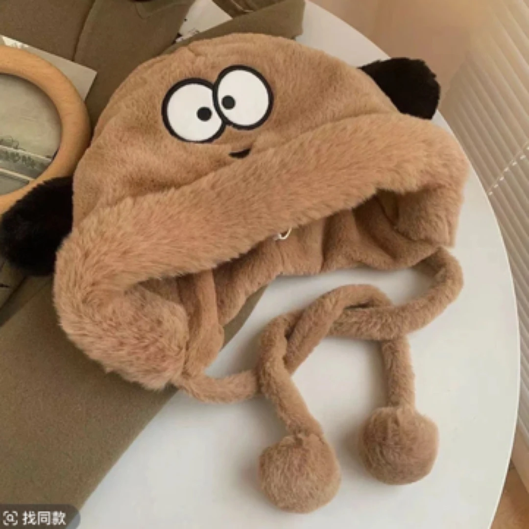 冬天可爱毛毛帽子