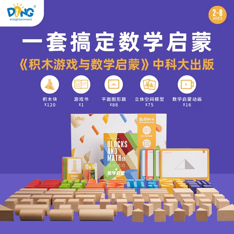 启蒙町儿童实木早教积木益智桌游数学启蒙教具