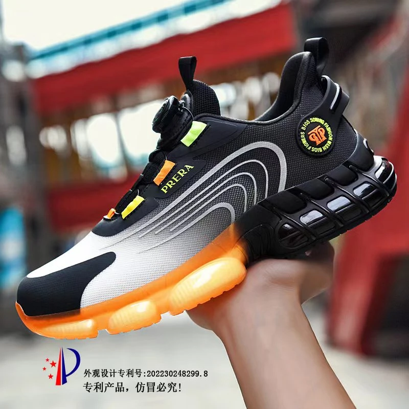 2024夏季网面男士休闲跑步鞋减震耐磨透气时尚百搭软底软面跑鞋