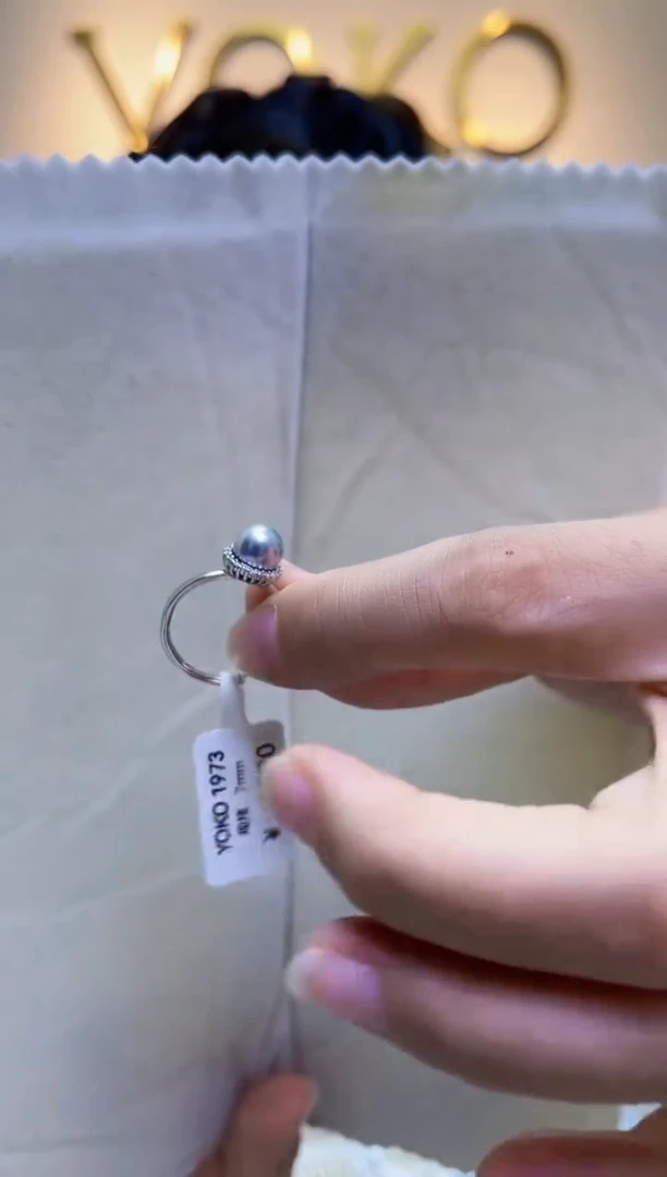 【闪购商品】海水珍珠戒指银S925镶嵌akoya