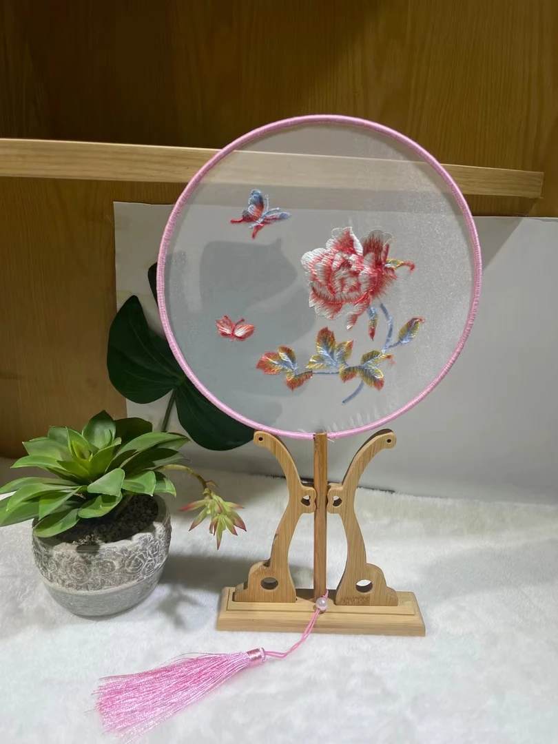 古风刺绣流苏优雅扇子